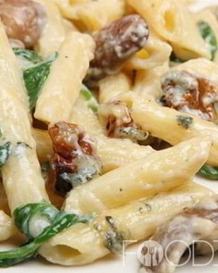 Макароны с грибами