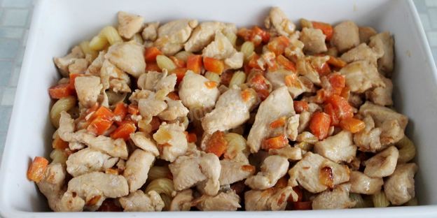 макароны с курицей в духовке запеченные