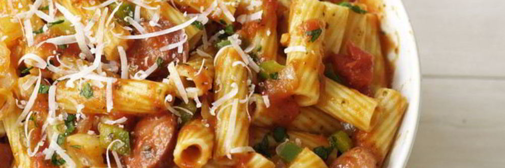 Макароны с сосисками