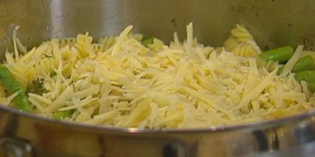 макароны со спаржей