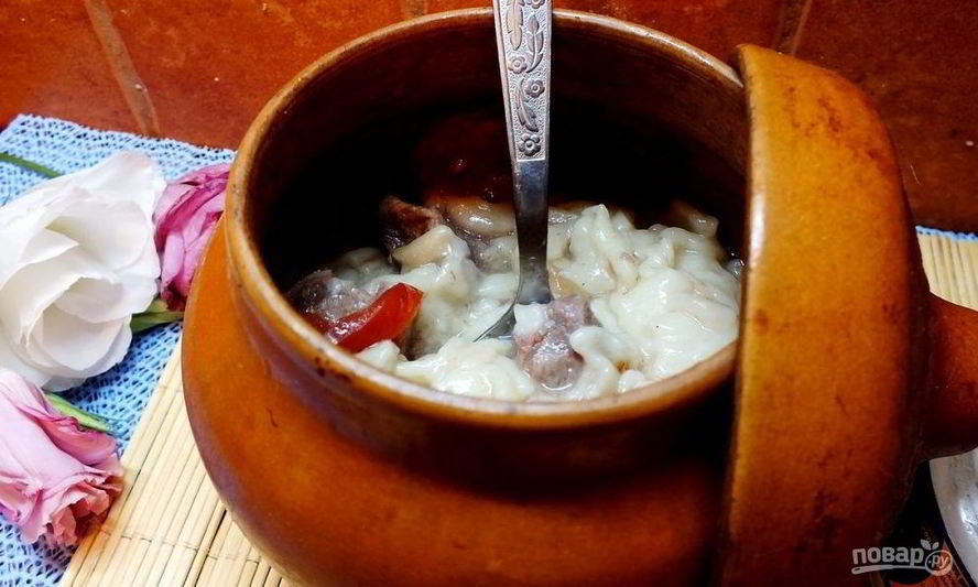 Рецепт макарон в горшочках в духовке