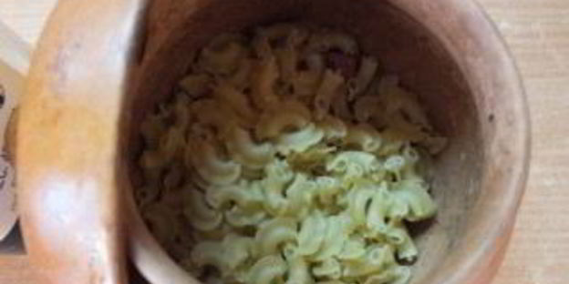 макароны в горшочках в духовке