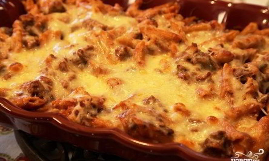 Рецепт макарон, запеченных с фаршем