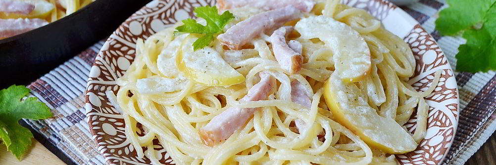 Неожиданные спагетти с коньяком