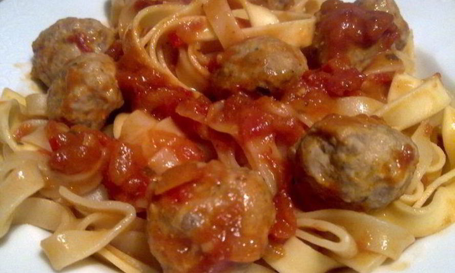 Рецепт пасты аллы китарры с мясными шариками