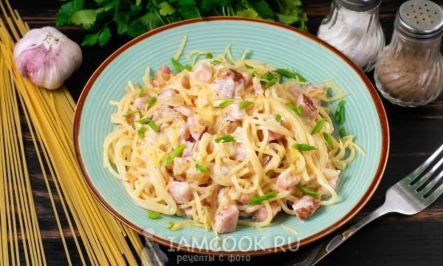 Рецепт пасты карбонара без яиц