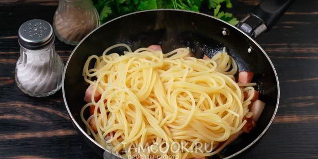 паста карбонара без яиц