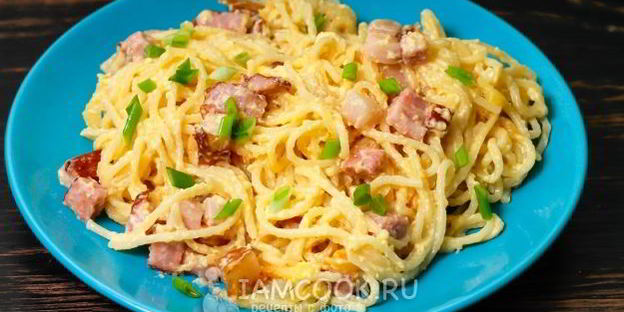 паста карбонара в мультиварке