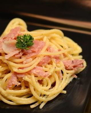 Паста с беконом