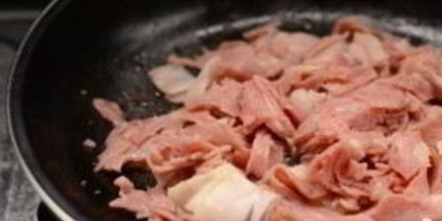 паста с беконом