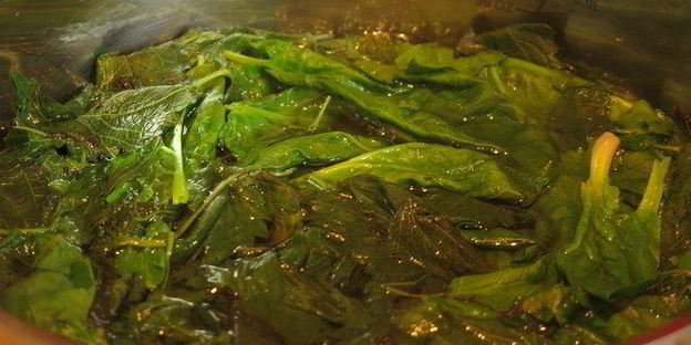 паста с крапивой и шпинатом