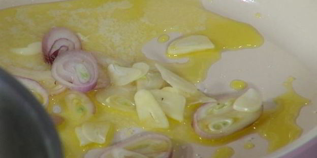 паста с курицей и белыми грибами