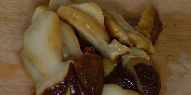 паста с курицей и белыми грибами