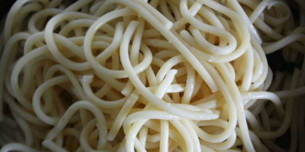 паста с лесными грибами в лимонном масле