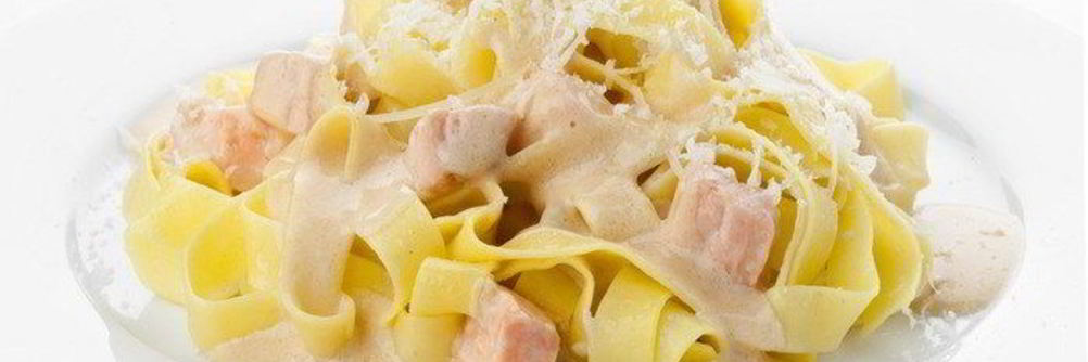 Паста с лососем