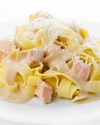 Паста с лососем