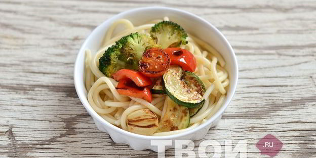 паста с овощами