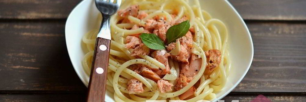 Паста с семгой