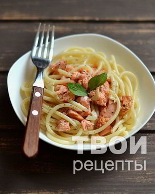 Паста с семгой