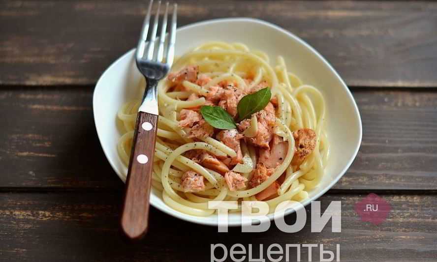 Рецепт пасты с семгой