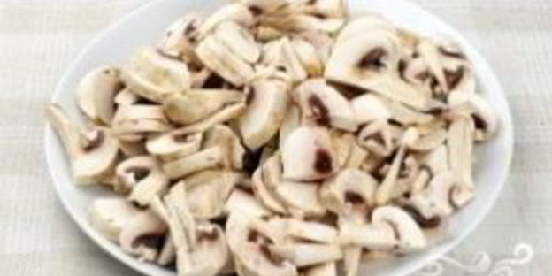 паста с шампиньонами