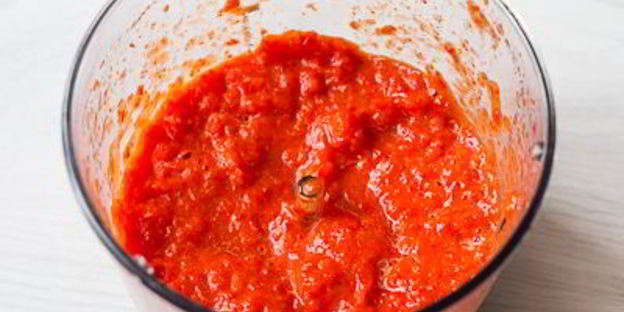 паста с соусом из печеного сладкого перца