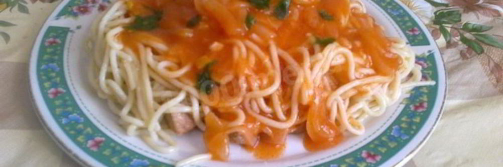 Постные макароны