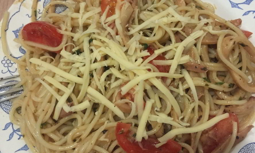 Рецепт сливочной пасты с кальмарами