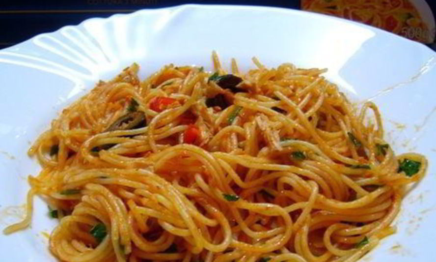 Рецепт спагетти аллы путтанески