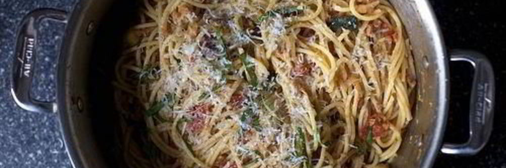 Спагетти с бараньим горохом