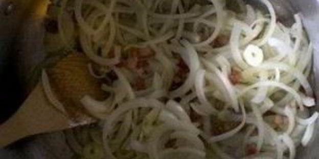 спагетти с бараньим горохом