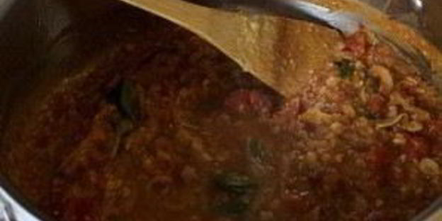 спагетти с бараньим горохом