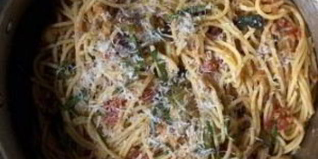 спагетти с бараньим горохом