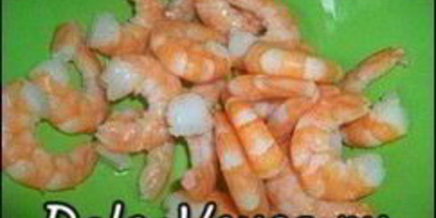 спагетти с креветками и цукини