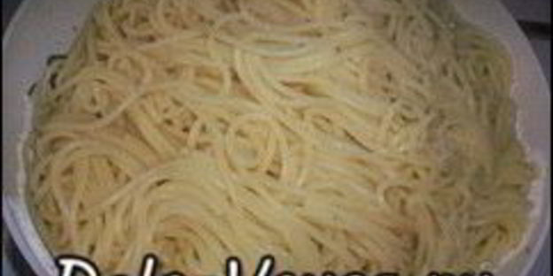 спагетти с креветками и цукини