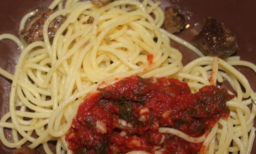 Рецепт спагетти с соусом
