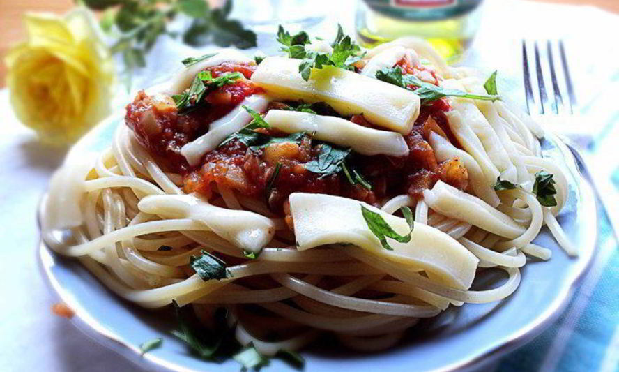 Рецепт спагетти с томатным соусом