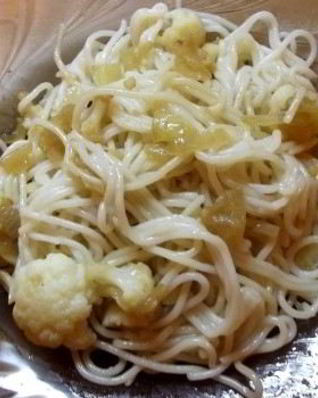 Спагетти с цветной капустой
