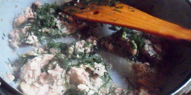 спагетти с тунцом