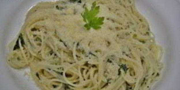 спагетти с зеленью