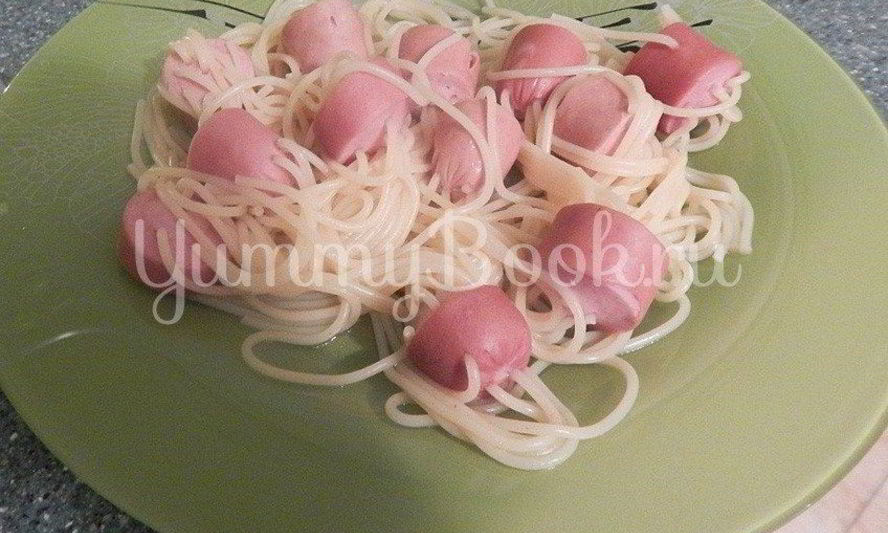 Рецепт спагетти в сосисонах