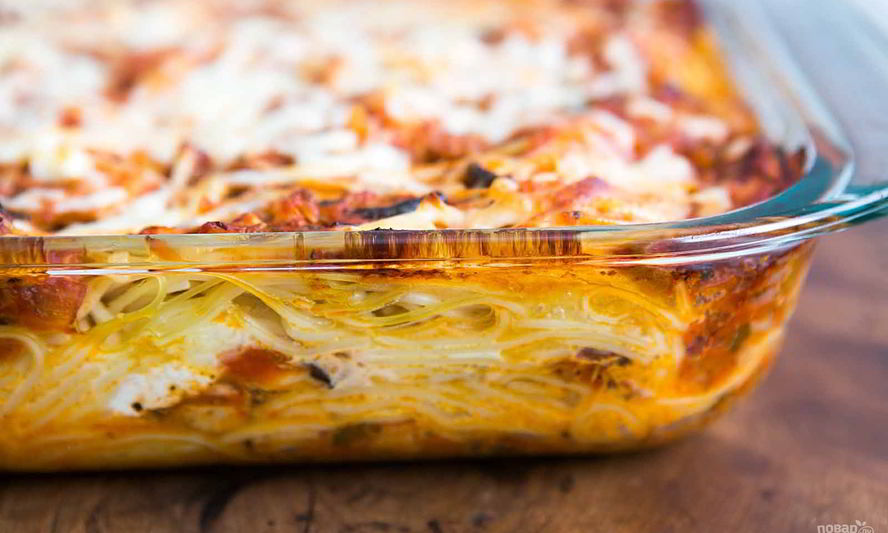 Рецепт запеченных спагетти