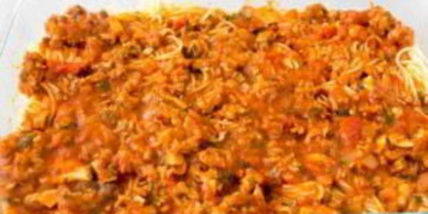 запеченные спагетти