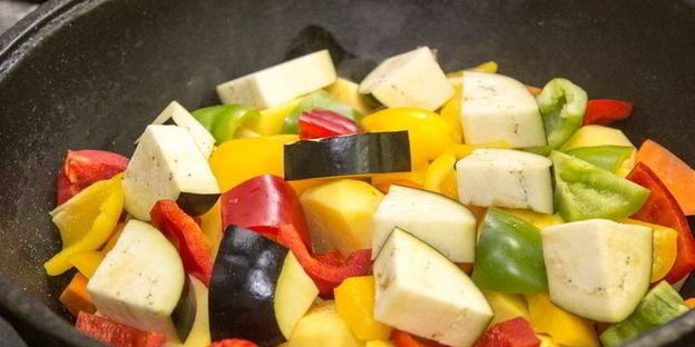 баранина с овощами