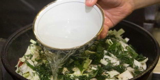 баранина с овощами