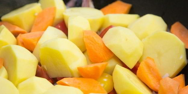 баранина с овощами