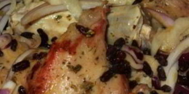 баранина, тушенная с барбарисом