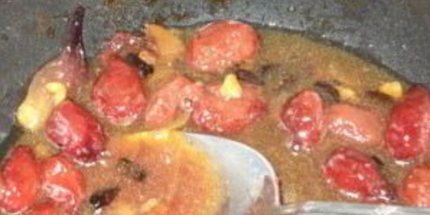 баранина, тушенная с барбарисом