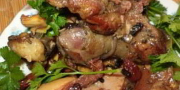 баранина, тушенная с барбарисом