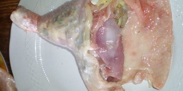 фаршированые окорочка